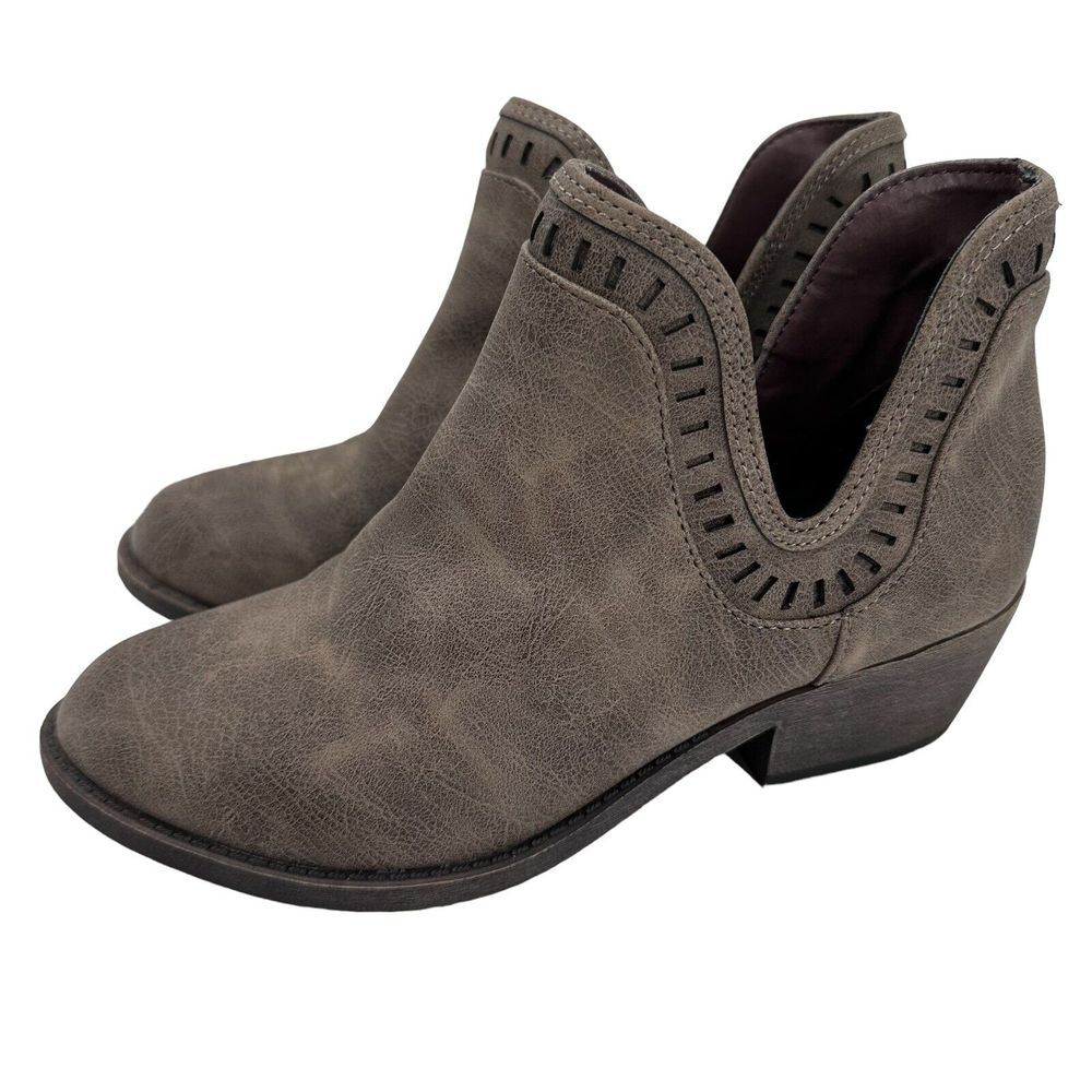 Pop Gray Ankle Boots